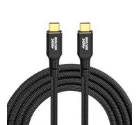 Eonvic 80Gbps USB 4 Cable, 240W PD 3.1 Charging Dual 8K Braided Up to 120Gbps Bandwidth Data Cable for Thunderbolt 4/3 SSD MacBook M4 Pro iPhone17/16 8K/4K Displays 6.56FT