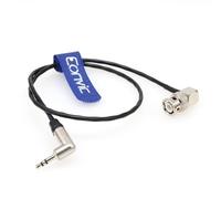 EONVIC 991997 Tentacle Sync 3.5mm TRS to BNC Timecode Cable for Canon EOS C300/500 Sony F55/ Amira/Zoom F8 Camera,Black