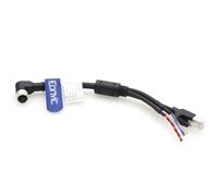 Eonvic Aviation Plug M12 Right Angel 12 Pin Female to 3 Way Power Signal and Data Transfer Cable for DJI Livox LiDAR Mid-360 Mid-70,25cm