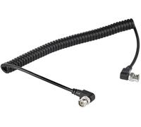 Eonvic BNC Cable HD SDI Coiled Extension Cable 75 Ohm RF Coax Cable for 4K Video Cameras (Both Right Angle)