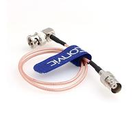 Eonvic BNC Male Right Angle to BNC Female 3G HD SDI Video Cable Extension Cabel for Blackmagic Teradek Camera Monitor 75 Ohm RG179 (45CM)
