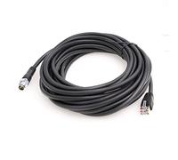 EONVIC Cognex Industrial Ethernet M12 8 Pin X Code to RJ45 Shielded High Flexible Waterproof Ethernet Cable GigE Vision Camera 15m