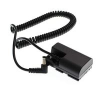 Eonvic DC LP-E6 Dummy Battery Adaptor Power Coiled Cable for for Canon 5D3 5D2 7D 60D