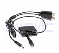 Eonvic DR-E8 DC Coupler LP-E8 Replace Dummy Batter Dual USB Power Cable for Canon 700D Rebel EOS T2i 550D