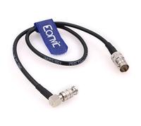 EONVIC HD-SDI BNC Cable Micro BNC Right Angle to BNC Female Coaxial Cable for Blackmagic HyperDeck Shuttle Video Assist (50cm)