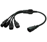 Eonvic IEC 320 Power Cable C14 Male to 4XC13 Female Y Type Splitter Power Cord