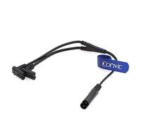 Eonvic IEC320 C8 Male to 2X C7 Female Y Splitter AC Power Cord 125V 10A 1 in 2 Out AC Converter Polarized Power Cable for LED TV Monitor Up Down Angle 40CM (UP Down Angle)