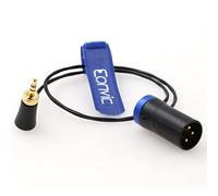 Eonvic Low Profile 3 Pin XLR to 3.5mm TRS Audio Cable 3-Pin XLR Male to Right-Angle 3.5mm TRS Audio Wire for Sennheiser EK500 Wireless Transmitter Receiver
