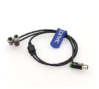 Eonvic Low Profile TA5F Mini 5Pin XLR Female to Dual Low Profile XLR 3Pin Audio Jack Cable Y Cable for Lectrosonics SR Receiver