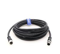 Eonvic M12 Cable 17 Pin A Code Male to Female Waterproof Aviation Sensor Cable Plug Shielded Injection Moulding Industrial Electrical PVC 50m
