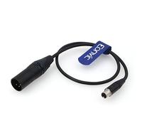 Eonvic Mini 4pin XLR Female to 4pin XLR Power Cable for Alphatron EVF, TV Logic Monitors