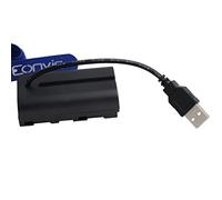 Eonvic Power Adapter for Atomos Shogun Monitor NP-F970 DC Coupler Dummy Battery to USB