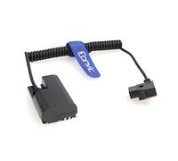 Eonvic Power Cable D-Tap to LP-E6 Dummy Battery Adapter Power Cord Cable For SmallHD 501/502 702 Monitor (LP-E6 coiled cable)