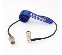 Eonvic RG179 75ohm HD SDI DIN 1.0/2.3 to BNC RF Coaxial Cable for Blackmagic HyperDeck Shuttle (Right Angle DIN-Female BNC, 12 inch/30cm)