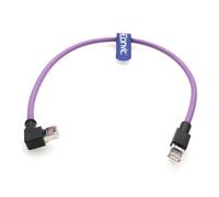 Eonvic RJ45 to RJ45 Male Cat6 26AWG High Flex Industrial Ethernet Cable Multi-Angle Gigabit 8 Core Cable for Industrial Switches Cameras PoE Devices
