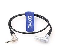 Eonvic Tentacle Sync Right Angle 3.5mm Jack to Right Angle EXT 9 Pin Timecode Input Cable for RED Komodo 6K Cinema Camera (RA 9pin-RA 3.5mm)