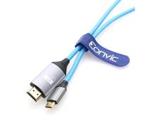 Eonvic USB C to HDMI 4K 60Hz HD Projection Cable, High-Speed USB Type C to HDMI Unidirectional Transmission Cable for Mac Book Pro iMac iPad Mac mini Phone Samsung Huawei Dell Laptops (Blue, 3ft)