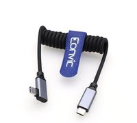 Eonvic USB Type C 3.2 GEN 2 20Gb/s 100W 4K 60Hz Charging Data Braided Coiled Cable for iPhone 15 Pro Max Plus Samsung Galaxy Tablets Laptops Blackmagic Sony FX3 Camera