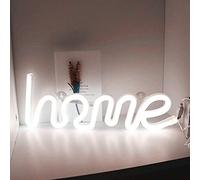 EONYUANGUO LED Neon Light, Home Word Neon Light Battery/USB Operated Wall Decorative Night Light for Home Party Bar Christmas Wedding (White)