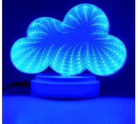 EONYUANGUO LED Night Lamp,Tunnel Light 3D Infinity Mirror Light Cute Heart Wall Decor Lights for Christmas Party Room Wedding Decor (Clouds)