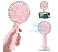EONYUM Mini Handheld Portable Fan, USB Fan Rechargeable, Adjustable wind direction,Desk Table Fan Cooling Electric Fan 4 Speeds for Travel Office Sport Outdoor School