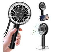 EONYUM Mini Handheld Portable Fan, USB Fan Rechargeable, Adjustable wind direction,Desk Table Fan Fan 4 Speeds for Home Travel Office Sport Outdoor