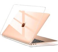 EooCoo Case compatible for Macbook Air 13 inch M1 A2337 A2179 A1932 with Retina Display, 2021 2020 2019 2018 Release, Plastic Hard Shell, Smooth Shiny Surface, Crystal Clear