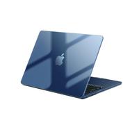 EooCoo Case Compatible with MacBook Air 13 inch M5 M4 M3 M2 A3449 A3240 A3113 A2681 with Touch ID, Matching 2026 2025-2022 MacAir 13.6", Plastic Hard Shell, Smooth Shiny Cover - Crystal Midnight Clear