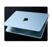 EooCoo Compatible for MacBook Air 13.6 inch Case M5 M4 M3 M2 2026 2025 2024 2022 Release [Official Sky Blue Match] Model A3449 A3240 A3113 A2681, Plastic Hard Shell Mac Book 13 Cover - Frost Sky Blue