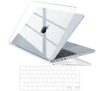 EooCoo Compatible with MacBook Air 13 inch Case M4 M3 M2 2025 2024 2022 Air 13.6" Hard Shell for Model A3240 A3113 A2681, Protective Plastic Hard Shell with Keyboard Cover Skin - Crystal Clear