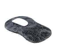 EooCoo Ergonomic Mouse Mat Wrist Support with Massage Design, Gaming Mouse Pad, Wrist Rest Pain Relief Mousepad with Smooth Lycra Surface & Non-Slip PU Base, Home Office PC Desk Accessories, Stripe