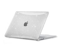 EooCoo for MacBook Air 13 inch Case 2026 M5 M4 M3 M2 Glitter Crystal Clear