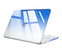 EooCoo for MacBook Neo Case 13 inch 2026 A3404 A18-Pro Gradient Indigo | Ultra-thin Seamless Fit, Clear to Indigo Fade Hard Shell, Compatible with Apple Mac Neo 13", Plastic Cover Protects Mac Skin