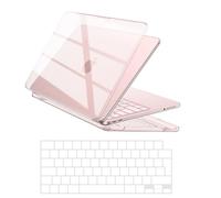 EooCoo for MacBook Neo Case 13 inch A18-Pro, Keyboard Cover, Crystal Pink