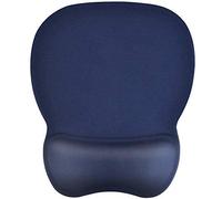 EooCoo Mouse Pad with Gel Pad Wrist Support and Anti Slip Silicone Base, 4mm - Navy Blue