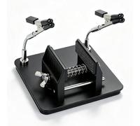 EOOKU Mini Vise with Helping Hands for Model Building & Small Parts | Adjustable Clamping, Helping Hands, Protective Jaw Pads, Model Kits, Gunpla, Jewelry Making, Electronics Repair