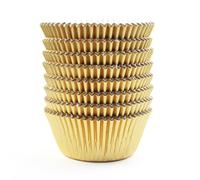 Eoonfirst Gold Foil Metallic Cupcake Case Liners Baking Muffin Paper Cases 198 Pcs