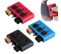 Eophmi Golf Club Cleaner Brush,3 Pcs Golf Club Brush,3 In 1 Golf Brush Cleaner,Pocket Size Groove Cleaner Golf,Portable Retractable Golf Ball Cleaner,Multi-Function Cleaning Brush Golf Groove Cleaner