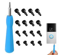 Eophmi Ring Doorbell Screwdriver, T6 T15, 16 Pcs Screws, Blue, Pozidriv, Ring Doorbell Maintenance