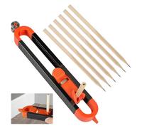 Eophmi Scribe Tool 7pcs Contour Gauge with Lock Scribing Tool for Woodworking for Floor,Carpet,Tile Laying,Durable Adjustable Contour Gauge Laminate Flooring Tools