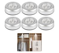 Eophmi Stick On Lights, 6PCS Stick On Lights for Walls,Sticks On Wall Light for Cabinets, Utility Rooms, Cordless Touch Light and Car Kitchen Stairs Storage Rooms[Energy Class A]