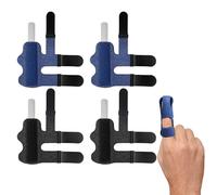 Eophmi Trigger Finger Splint 4pcs Mallet Finger Splint Adjustable Full Coverage Fingers Splints for Arthritis Pain Relief & Broken Knuckle Immobilisation (Black and Blue)