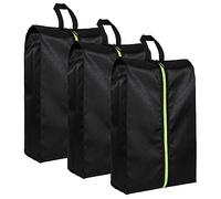 Eopres Shoe Bags for Travel - Set of 3 Pack Large Capacity Oxford Fabric Shoe Bags, Multi-Functional Dust-Proof and Waterproof Men & Women Travel Shoe Bag, Black, XX-Large, A