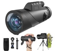 EOQIFJM 10x42 High Power Monocular for Adults, Military Grade Compact Monocular Telescope with Tripod, Lightweight Waterproof Design and BAK4 Prism for Bird Watching, Hiking and