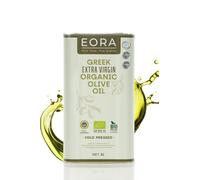 EORA Premium Organic Greek Extra Virgin Olive Oil 3L - Impressively High in Polyphenols, Cold Pressed, Very low Acidity ~0.25% - Single Origin P.G.I. Lakonia, Greece.