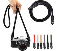 Eorefo Camera Strap Vintage 100cm Nylon Climbing Rope Camera Neck Shoulder Strap for Micro Single and DSLR Camera.(Black)