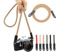 Eorefo Camera Strap Vintage 100cm Nylon Climbing Rope Camera Neck Shoulder Strap for Micro Single and DSLR Camera(Brown)