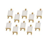Eorleya 10 Sets Mini Display Easel With Canvas 8X8Cm Wedding Table Numbers Painting Hobby Painting Craft Diy Drawing Small Table Easel Gift