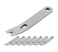Eorleya 8 Pieces Mini Pry Bar Stainless Steel Flat Bar Multifunction Small Pry Bar EDC Mini Crowbar Survival Opener Tool Set