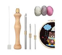 Eorleya Punch Needle Rug Punch Needle Embroidery Punch Needle Set DIY Craft Needlework Punch Needle for Stitching Applique Easy to Use Good Material
